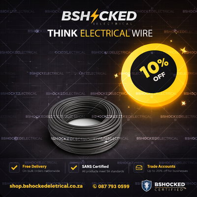 0.50mm² Cabtyre Black 3 Core 100M Coil